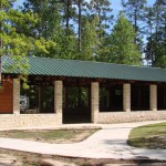 VILLAGE PAVILION.  Seats 180.  Outdoor Kitchen.  Stage with Lights.  Fireplace.  Podium.  Cement Floor.